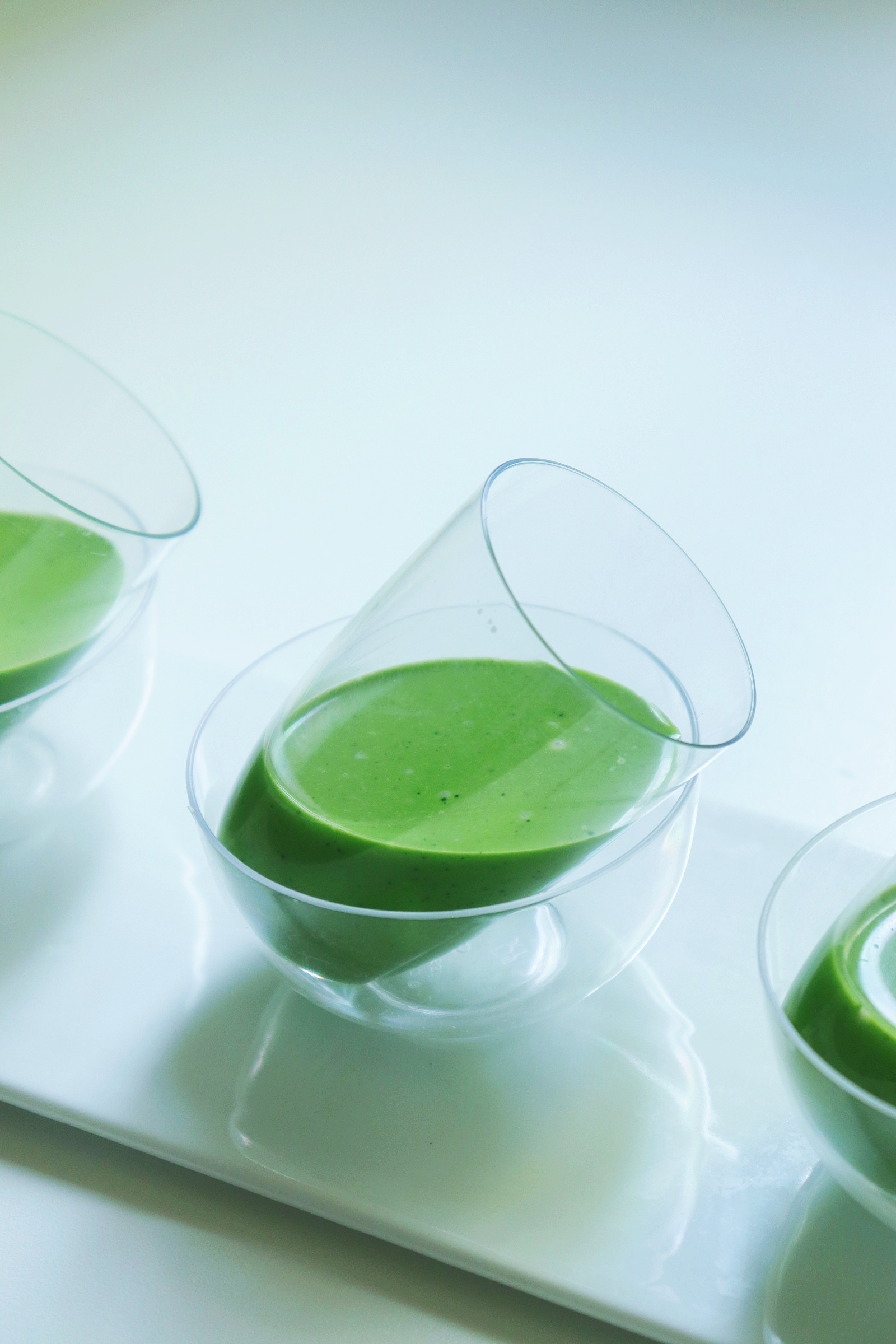 Panna Cotta and white chocolate matcha - Recipe Olivia tarnished