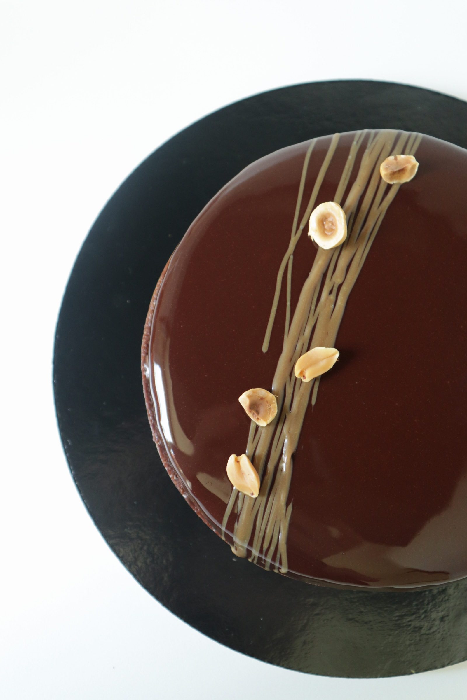 Recette tarte-entremet chocolat, cacahuètes et noisettes