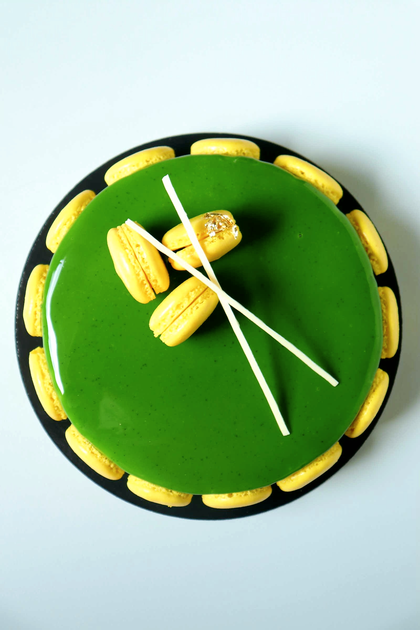 Entremet au yuzu et thé matcha - Recette Olivia Pâtisse