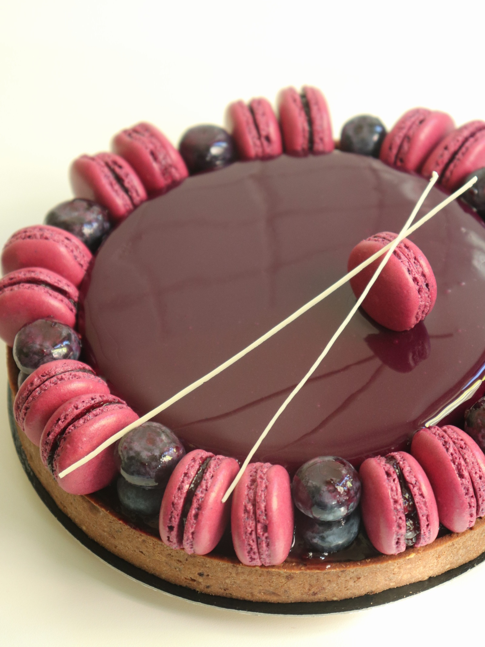 Tarte-entremets au thé, chocolat et fruits rouges - Recette Olivia Pâtisse