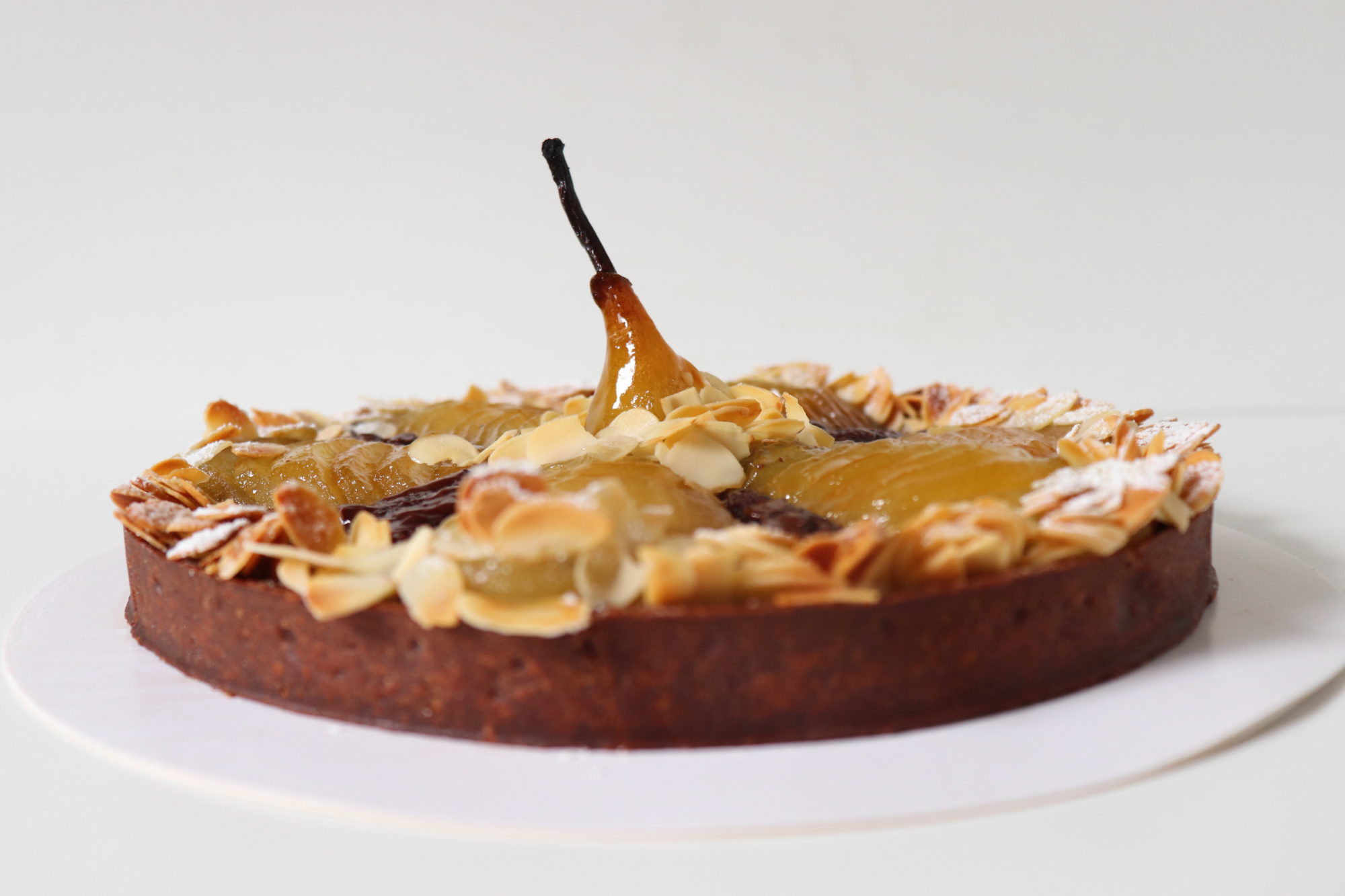 Tarte Bourdaloue poire chocolat - Recette Olivia Pâtisse