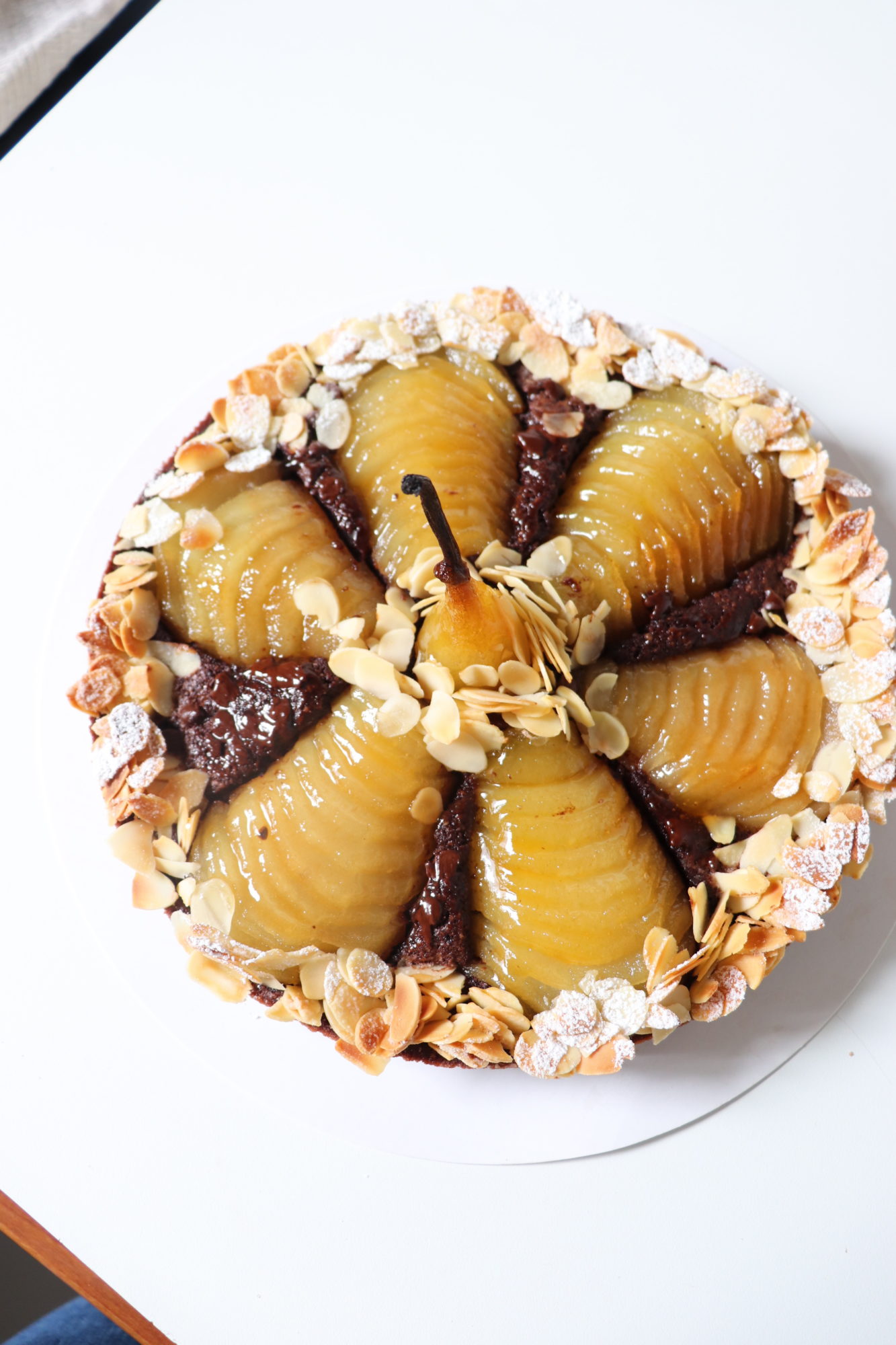 Tarte Bourdaloue poire chocolat - Recette Olivia Pâtisse