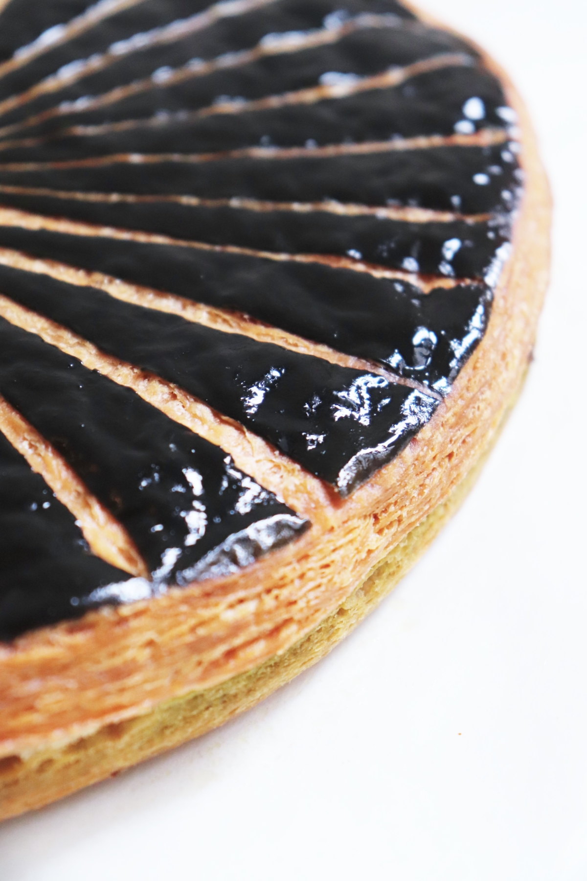 Galette des rois sésame noir matcha - Recette Olivia Pâtisse