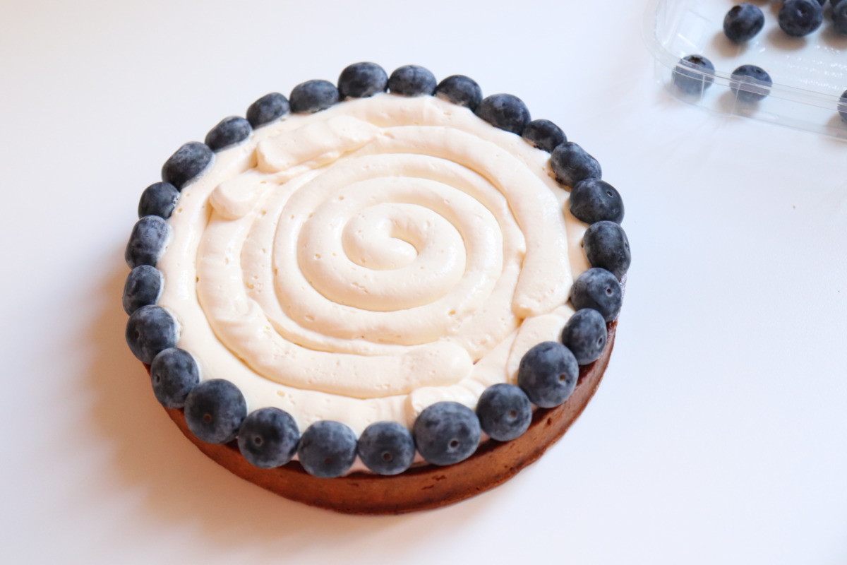 Tarte myrtilles, miel, noisette - Recette Olivia Pâtisse